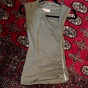 Olive Green Sleeveless Top